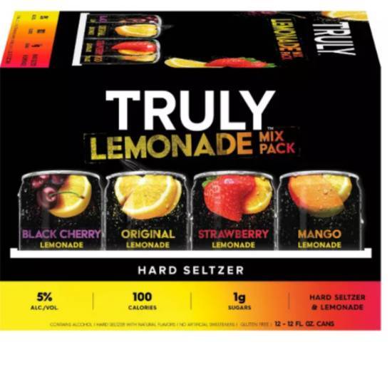 Order Truly Lemonade Variety Pack 12 food online from Circle K store, Simi Valley on bringmethat.com