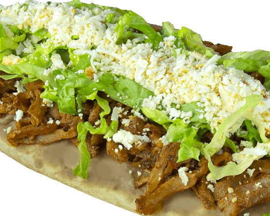 Order Huarache Al Pastor food online from Las Tortas Locas store, Chamblee on bringmethat.com