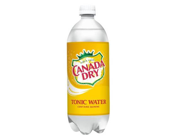 Order Canada Dry Tonic Water, 1L mixer food online from Woodbury Wine & Spirits store, ORLANDO on bringmethat.com