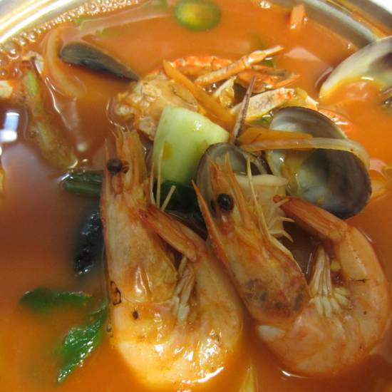 Order Spicy Mixed Seafood Soup  food online from Kitchen Sooda store, Los Angeles on bringmethat.com