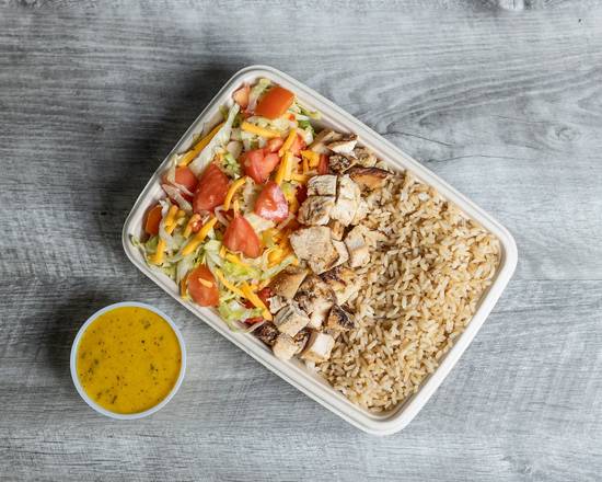 Order G•R•D•NO Chop with brown rice food online from Giardino Gourmet Salads store, Miami on bringmethat.com