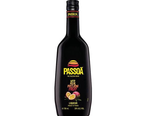 Order Passoa Passion Fruit Liqueur, 750mL other (20% ABV) food online from Woodbury Wine & Spirits store, ORLANDO on bringmethat.com