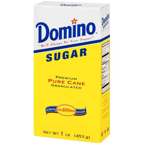 Order Domino Pure Cane Granulated Sugar 1lb food online from Everyday Needs by Gopuff store, St. Petersburg on bringmethat.com