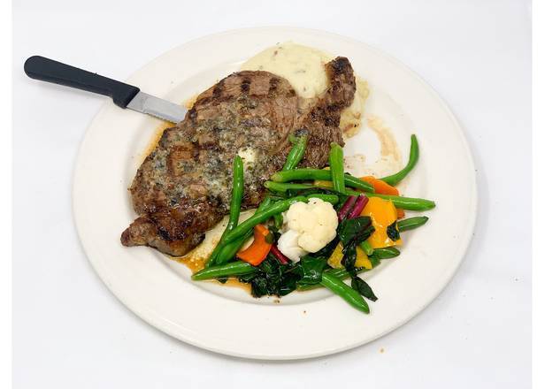 Order Charbroiled 12oz Ribeye Steak food online from Moretti's Ristorante & Pizzeria store, Hoffman Estates on bringmethat.com