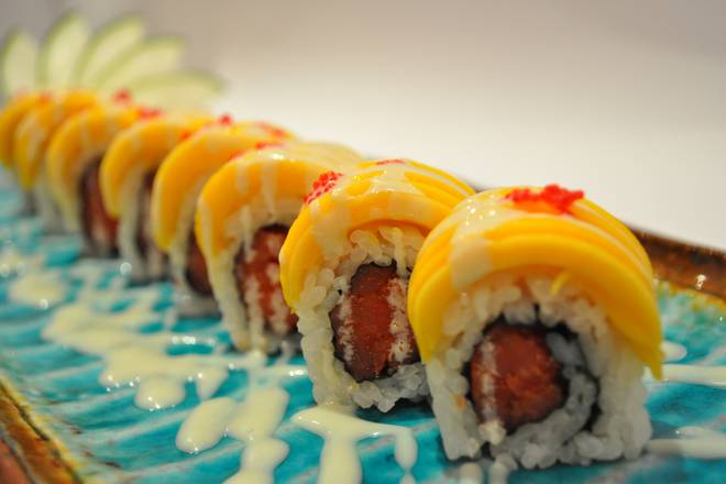 Order Mango Roll food online from Samurai Sushi store, Heathrow on bringmethat.com