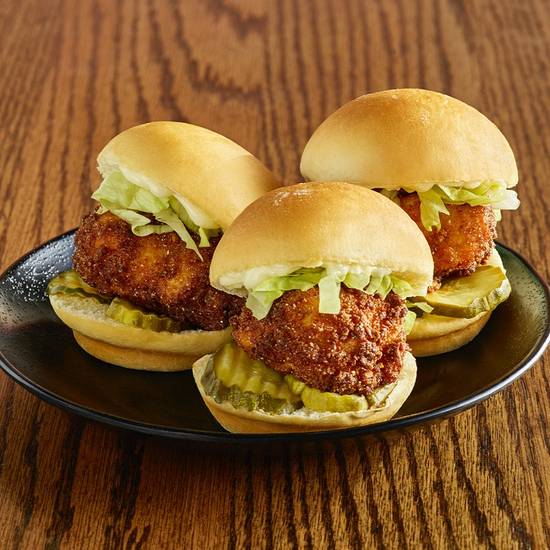 Order Buffalo Chicken Slider Platter (10) food online from Wild Wing Cafe store, Greenville on bringmethat.com