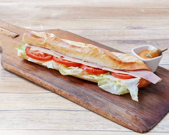 Sandwich crudités jambon