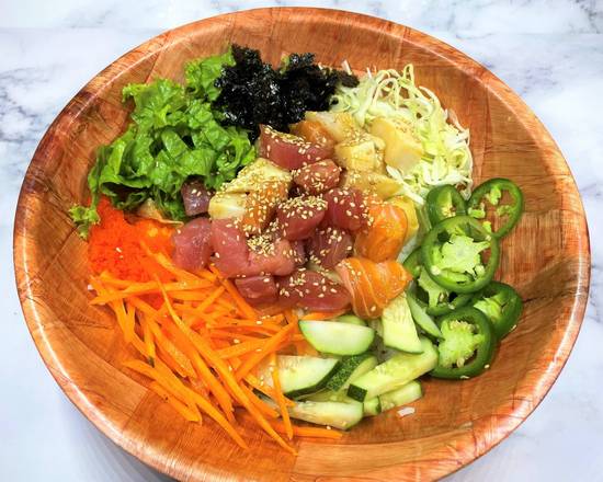 Order Korean Spicy Sashimi Bowl food online from Korean BBQ & Rice store, Houston on bringmethat.com