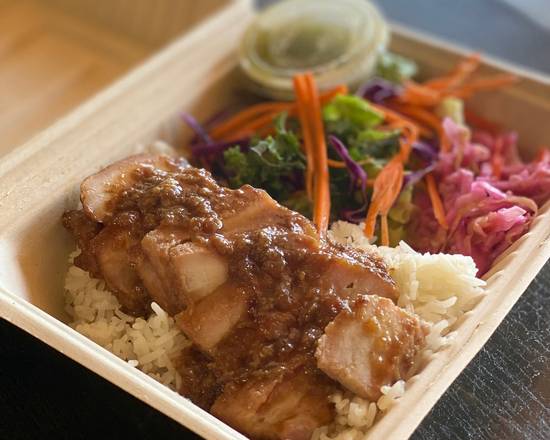 Order Pork Rice Bowl food online from Bao Bar store, San Diego on bringmethat.com