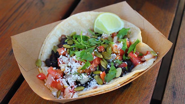 Order #12 Black Bean (V) food online from Rusty Taco - Beaumont store, Beaumont on bringmethat.com