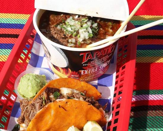 Order Birria Ramen Combo  food online from Tacos las Californias store, Tampa on bringmethat.com