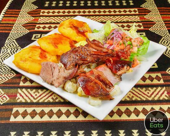 Order Llapingachos food online from Palla Ecuadorian Flavor store, Meriden on bringmethat.com