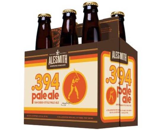 Order Alesmith .394 Pale Ale 6pk -12oz (6% ABV) food online from Silver Liquor Market store, Los Angeles on bringmethat.com