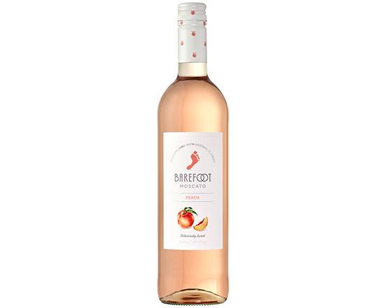 Order Barefoot Fruit-Scato Peach Moscato, 750mL blush wine (7.5% ABV) food online from Bellerose Wines & Liquor store, Queens on bringmethat.com