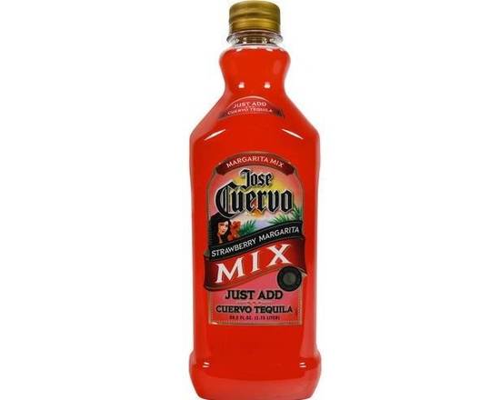 Order Jose Cuervo Strawberry Margarita Mix 1 Liter food online from Glenrose Liquor & Mini Mart store, Glendale on bringmethat.com