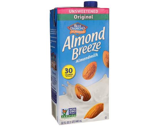 Order Almond Breeze Almond milk 32 OZ food online from Fresko Market store, Miami on bringmethat.com