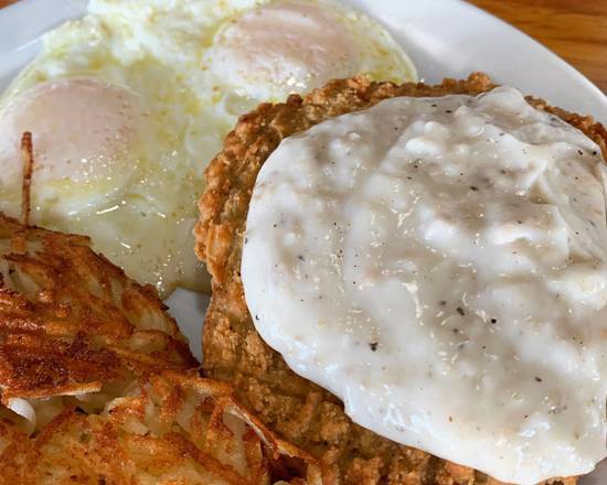 Order Country Fried Steak food online from Zachary's Restaurant store, Cape Canaveral on bringmethat.com