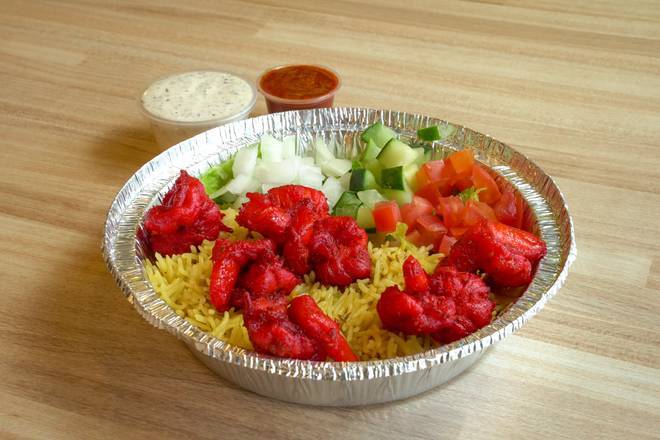 Order Shrimp Over Rice food online from Gyro King store, Houston on bringmethat.com