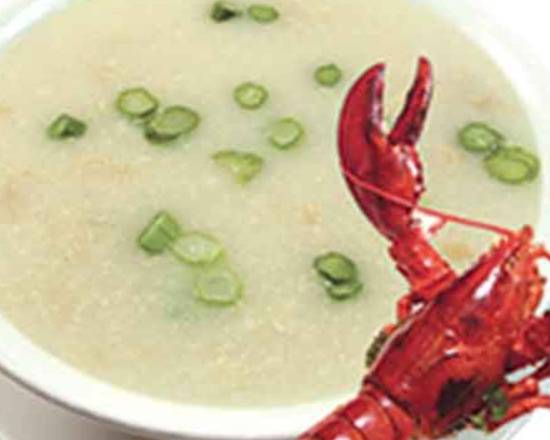 Order 生滚龍蝦粥 Fresh Lobster Congee food online from J Zhou store, Tustin on bringmethat.com