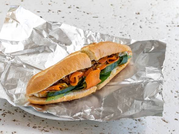 Order E0 Baguette with lemongrass chicken food online from The Ripple Of Smiles store, Honolulu on bringmethat.com