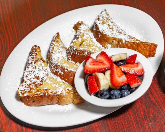 Order French Toast (Challah Bread) food online from La Plate store, Sunrise on bringmethat.com