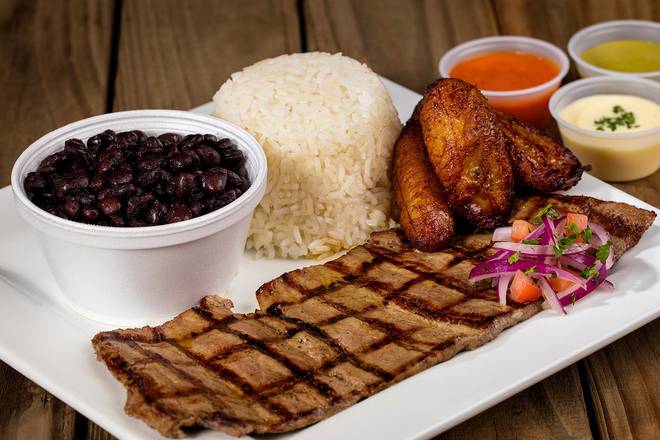 Order Grilled Steak ((1 lb) food online from La Granja store, Hollywood on bringmethat.com
