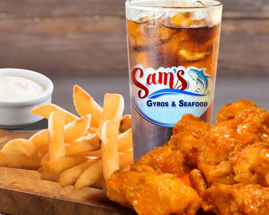 Order #6 Boneless Wings food online from Sam Gyro & Seafood store, Saint Petersburg on bringmethat.com