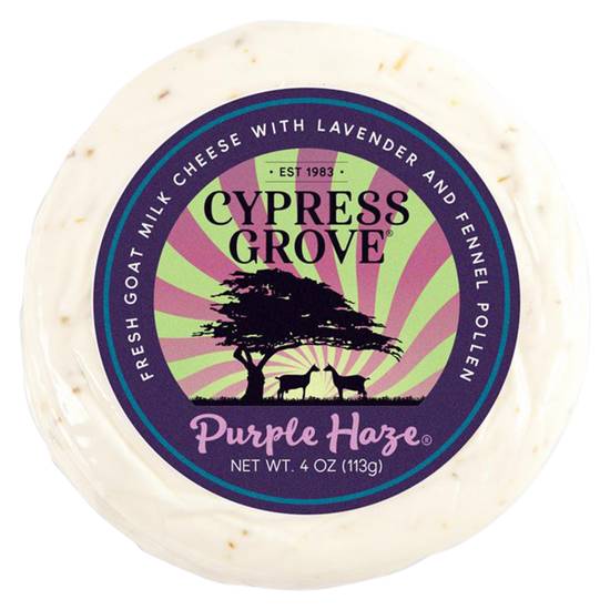 Order Cypress Grove Purple Haze Cheese 4oz food online from Everyday Needs by Gopuff store, Los Angeles on bringmethat.com
