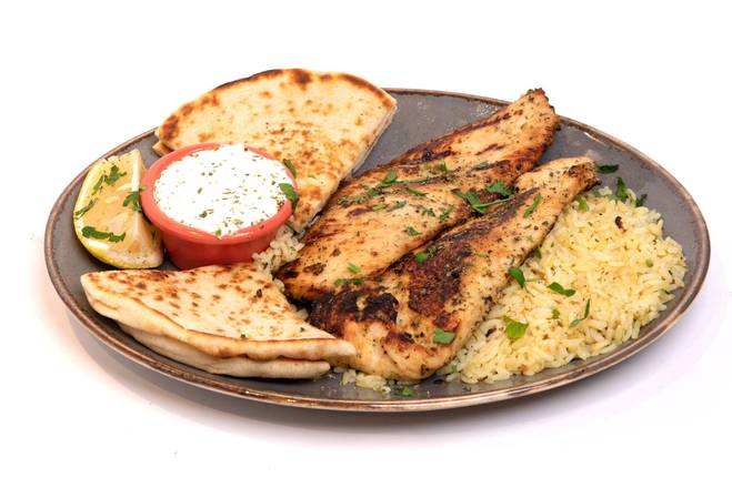 Order Grilled Chicken Breast Platter food online from Vernon Grille store, New York on bringmethat.com