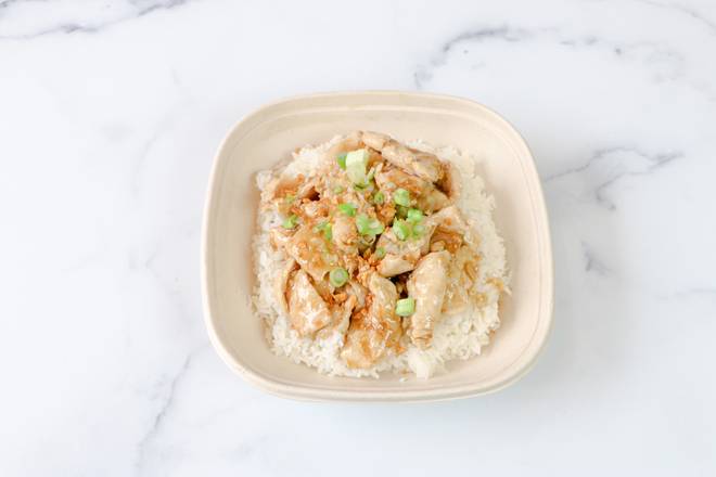 Order Garlic Rice Bowl food online from Thai Dish Restaurant store, Boston on bringmethat.com