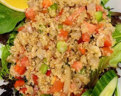 Order Quinoa Tabbouleh Salad food online from Los Olivos Bistro store, Boca Raton on bringmethat.com