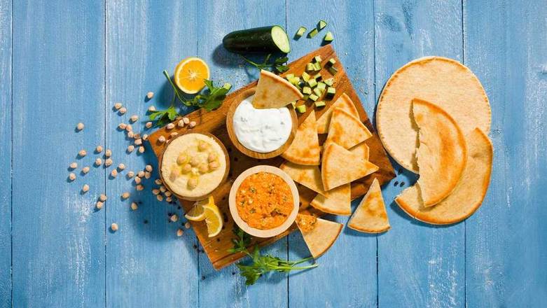 Order Dip Sampler food online from Greek Souvlaki store, West Valley City on bringmethat.com