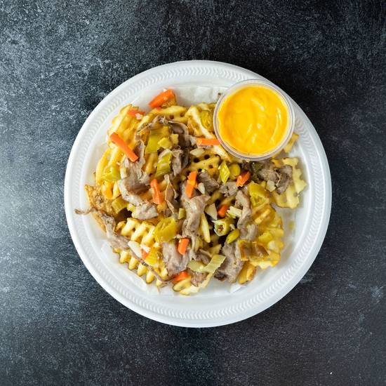 Order Beefed Up Cheese Fries food online from Slice Factory store, Chicago on bringmethat.com