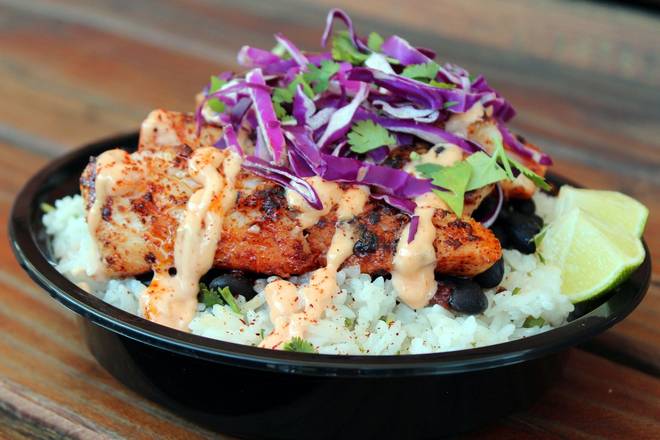 Order #7 Fish (Grilled) Bowl food online from R Taco store, Minneapolis on bringmethat.com