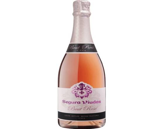 Order SEGURA VIUDAS BRUT ROSE 750ML 12% food online from Pit Stop Liquor Mart store, El Monte on bringmethat.com