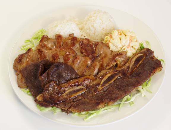 Order BBQ Mix Plate food online from L&Amp;L Hawaiian Barbecue store, Roseville on bringmethat.com