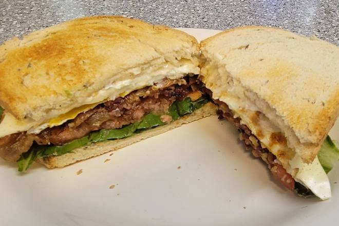Order Bacon, Ham, or Sausage & Egg Sandwich food online from Fleetwood diner store, Ann Arbor on bringmethat.com