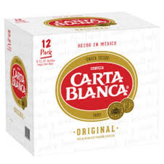 Order CARTA BLANCA 12oz 12pk BOTTLES food online from Duke Liquor & Jr. Market store, Los Angeles on bringmethat.com