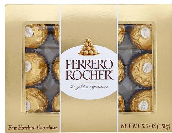Order Ferrero Rocher (12 count) food online from Claudia's Flowers store, North Miami on bringmethat.com