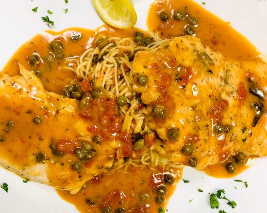 Order Chicken Picatta food online from Rotelli Pizza & Pasta store, Boca Raton on bringmethat.com
