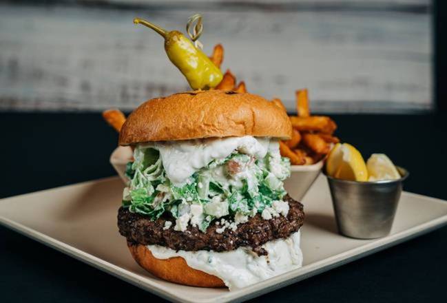 Order Athenian Burger food online from The Great Greek Mediterranean Grill store, Troy on bringmethat.com