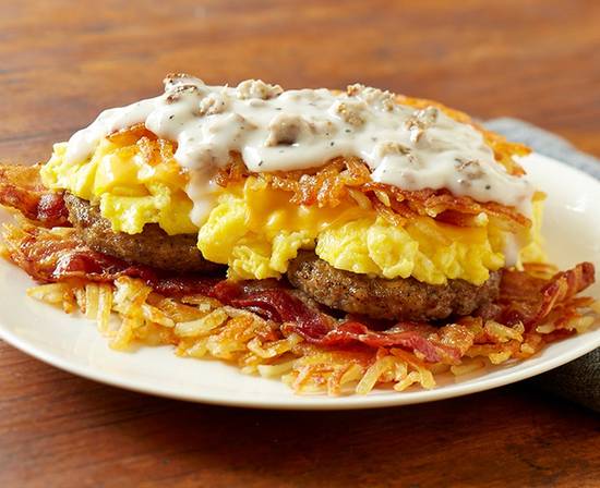 Order Bacon, Sausage & Sausage Gravy food online from Huddle House store, Cleveland on bringmethat.com