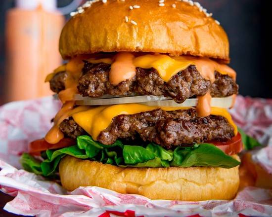 Order Double cheese burger  food online from Yumze Food store, Far Rockaway on bringmethat.com