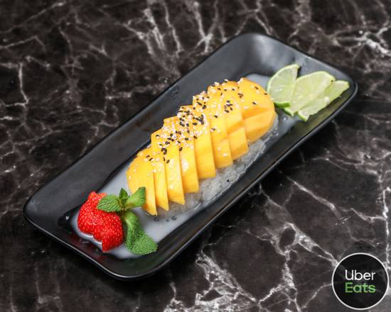 Mangue sur riz coco