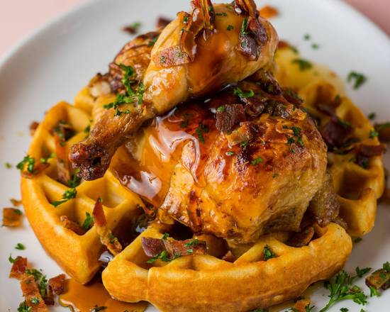 Order Chicken + Waffles food online from Noble Bowl store, Long Beach on bringmethat.com