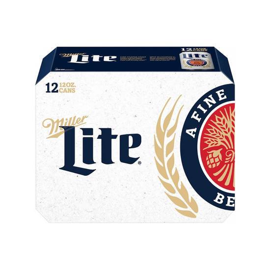 Order Miller Lite 12 cans | 4% abv food online from Pink Dot store, Palm Springs on bringmethat.com