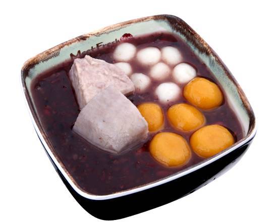 Order Hot Purple Rice Soup Signature (Toppings can be added but not substituted and Fixed Sugar) food online from Meet Fresh store, San Mateo on bringmethat.com