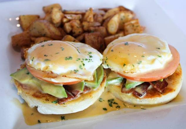 Order Crispy Pork Belly Eggs Benedict food online from Ford's Garage - Cape Coral Pkwy store, Cape Coral on bringmethat.com
