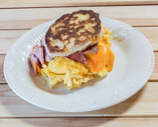 Order The Fuzzy Breakfast Sandwich food online from Fk Your Diet Orlando store, Edgewood on bringmethat.com