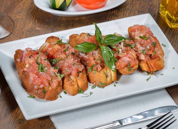 Order Bruschetta (5 pcs) food online from Mangiano Pizza Restaurant & Catering store, Hanover on bringmethat.com
